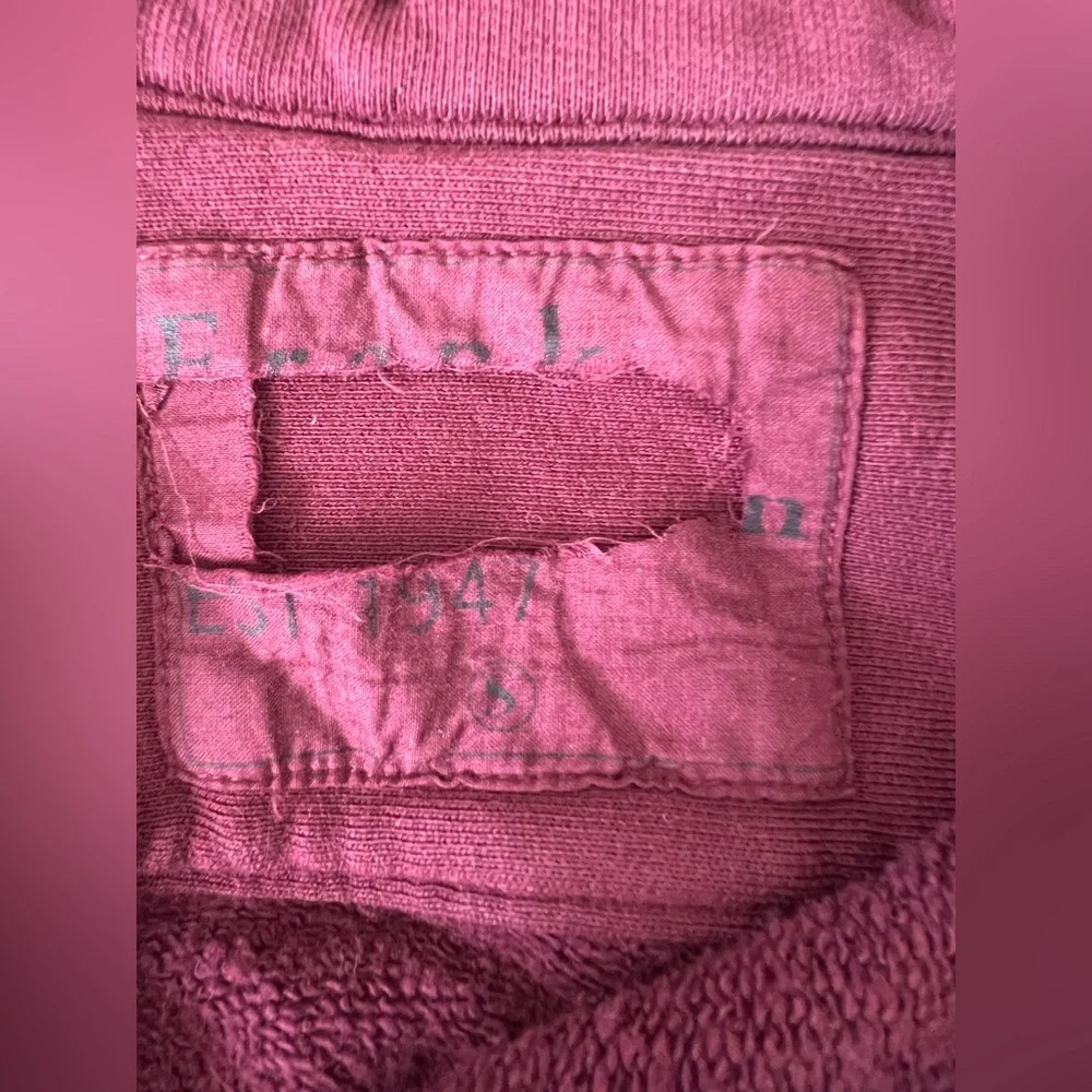 Frank & Eileen Womens Small Triple Fleece Eileen Button Down Sweatshirt Burgundy - Picture 5 of 6